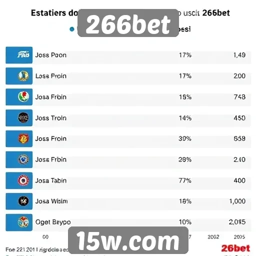 Estatísticas de jogos populares no 266bet